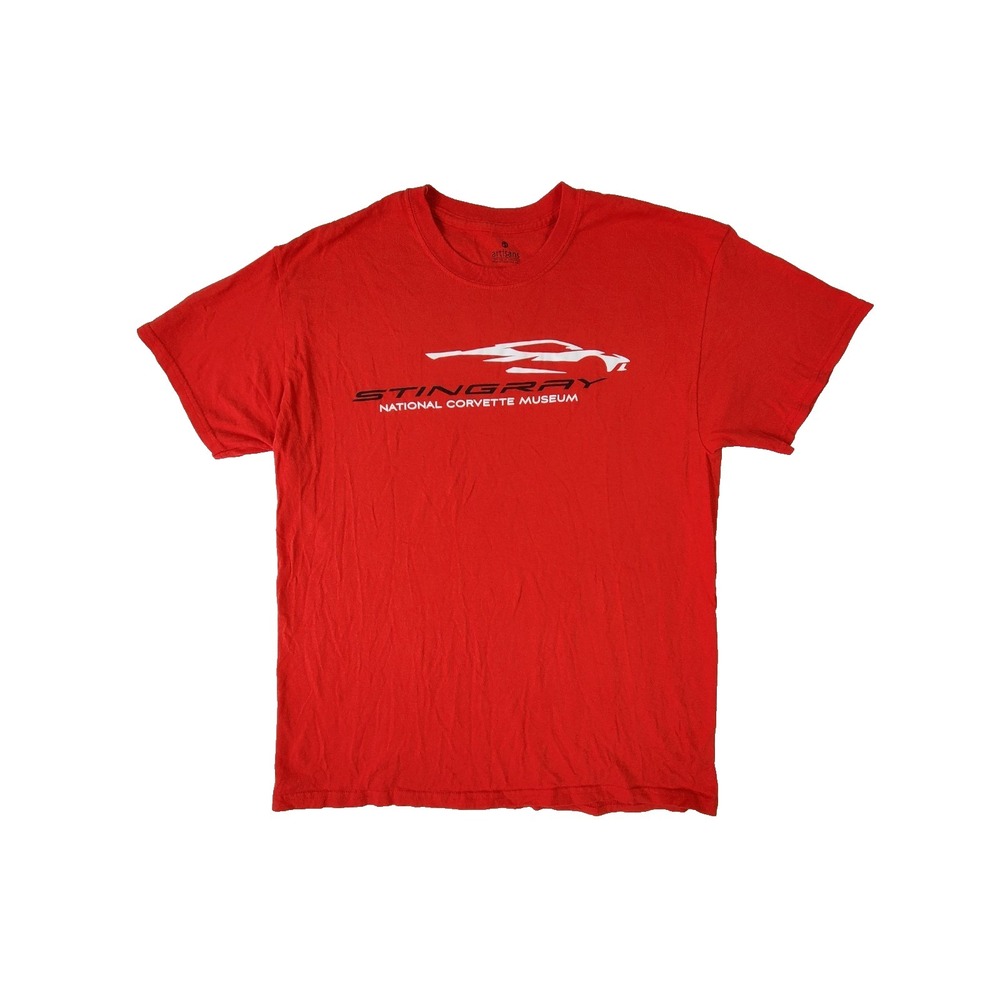Stingray Corvette National Corvette Museum Red Graphic T-Shirt Men's L